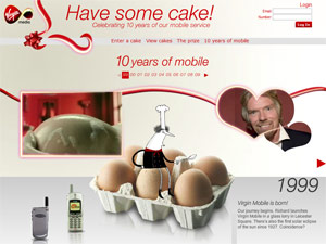 Virgin Mobile 10th anniversary campaign